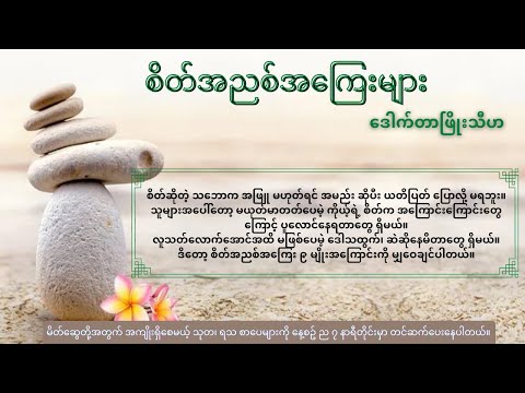 စိတ်အညစ်အကြေးများ ၊ ဒေါက်တာဖြိုးသီဟ - Peaceful Mind