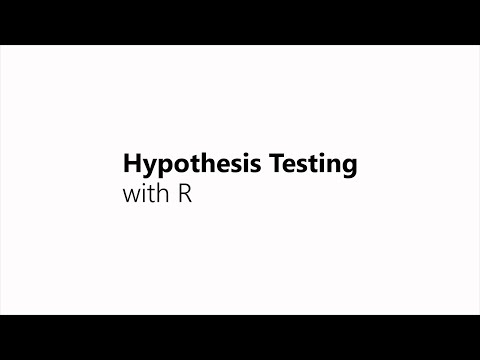 Hypothesis Testing with R