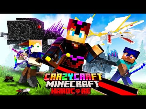 I Spent 100 Days in CRAZY CRAFT with FRIENDS in Hardcore Minecraft!