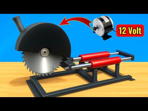 How To Build A Powerful DIY Table Saw Beast From An Old 12V Motor | DIY Ideas & Inventions