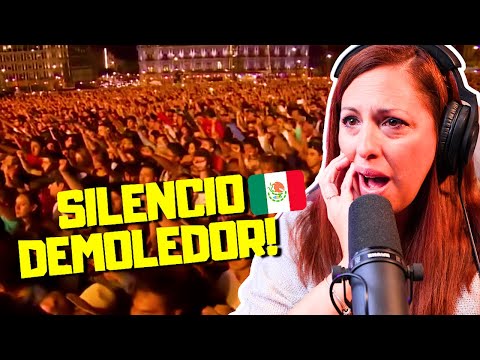 🇪🇸 REACCIÓN AL HIMNO MEXICANO en TOQUE de SILENCIO México UNIDOS 🇲🇽 | CECI Dover reacciona