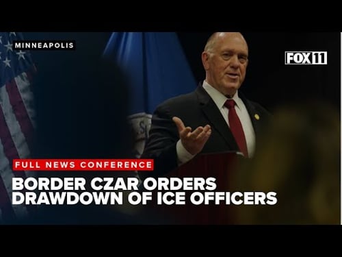 Border czar Homan orders immediate drawdown of 700 officers from Minnesota