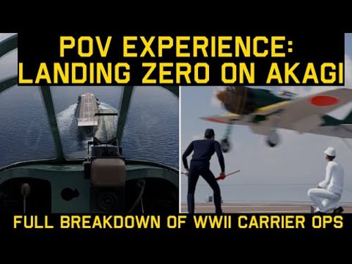 WWII Carrier Landing Like You've Never Seen – Zero on Akagi (Pilot + Crew POV)