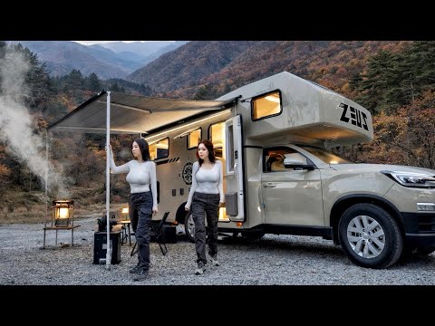 CAMPING IN A LUXURY NEW TRUCK CAMPER VAN WITH BEAUTIFUL GUESTS