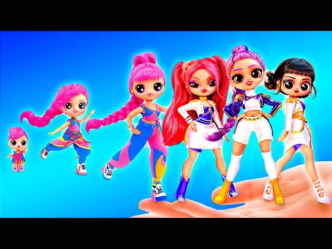 Makeover Dolls in K-Pop Demon Hunters Style! 10 DIY Crafts for L.O.L. O.M.G.