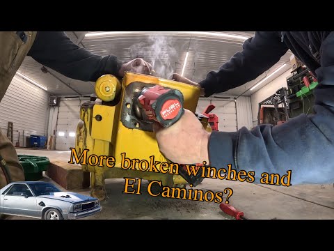 Broken logger winches, we fix our Nissan forklift and the El Camino comes out of retirement 🤦♂️