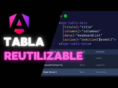 CREA UNA TABLA REUTILIZABLE EN ANGULAR 17