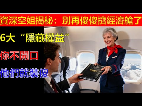 資深空姐揭秘:別再傻傻擠經濟艙了!6大“隱藏權益”,你不開口,他們就裝傻!#生活經驗 #生活小技巧 #生活小妙招