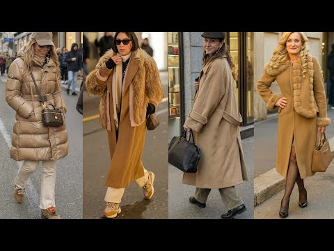 T 2 °C Milan Street Fashion January 2026 | 🇮🇹 Italian Luxury Outfits Looks | New Shopping Trends