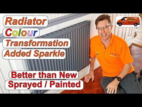 Radiator Spraying / Painting. Transformation to Look Better than New, with a Sparkling Finish