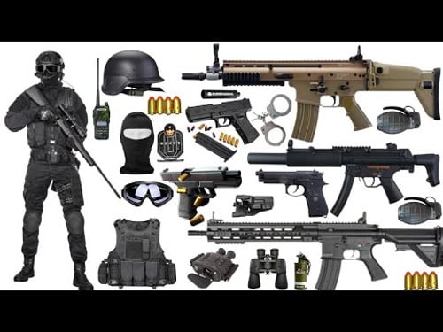 Special Forces Military Toy Gun Set Unboxing!Shotgun, SCAR, Machine Gun, Kar98 Sniper Rifle, Beretta