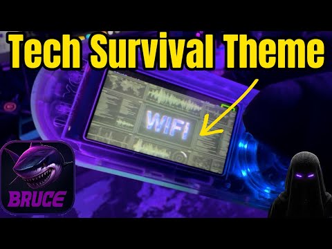 New Animated Tech Survival and GhostStrats Bruce Themes + UI WiFi Pineapple Pager Theme Layout!