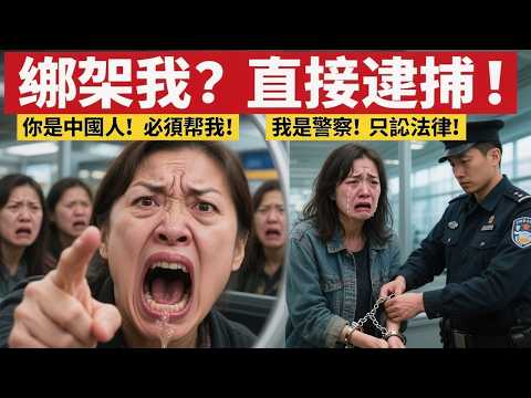 中國大媽機場咆哮:你也是中國人,憑什麼幫外國人?華裔警官一句話讓她當場崩潰,最終下場讓所有人拍手叫好!