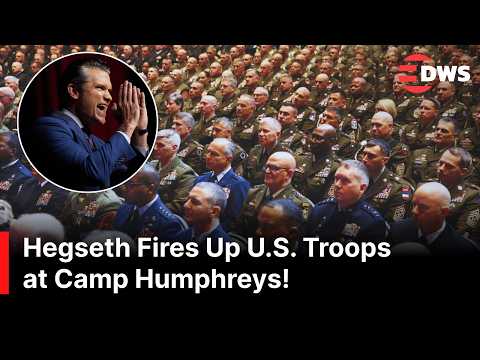 UNSEEN MOMENT: U.S. Defense Secretary Pete Hegseth Addresses American Troops at Camp Humphreys |AC1Z