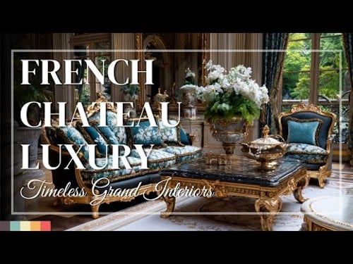 French Chateau Inspired Interiors That Feel Grand 🏰 Opulent Rooms Designed for Timeless Beauty