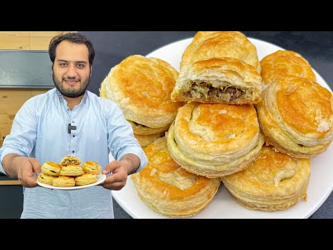 Puff Pastry Recipe - Step by Step Puffy Keema Patties