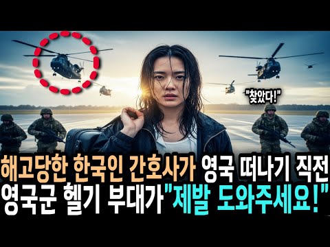 영국 병원에서 해고 당한 한국인 간호사 잠시 후 영국군 헬기가 나타나 3성 장군이 그녀를 붙잡은 충격적인 이유