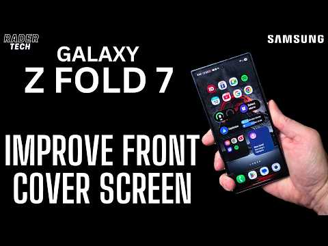Fix Front Cover Screen Text and UI Size | Samsung Galaxy Z Fold 7