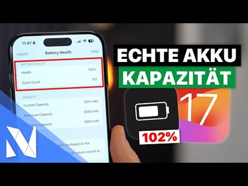 ECHTE Akkukapzität beim iPhone herausfinden! (iOS 17) | Nils-Hendrik Welk