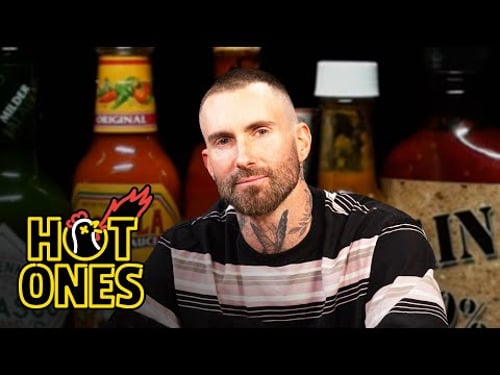 Adam Levine Gives a Halftime Speech While Eating Spicy Wings | Hot Ones