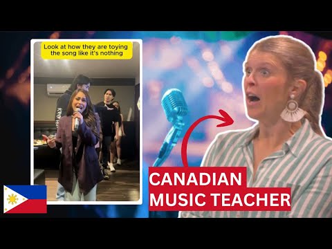 Canadian Music Teacher React to Filipino Karaoke!