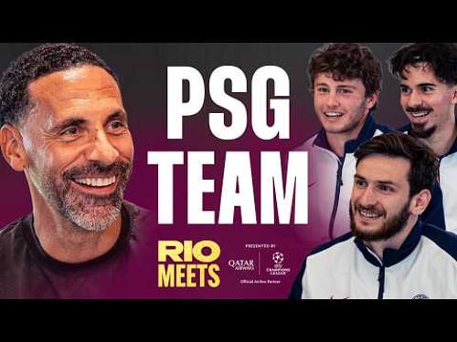 Rio Meets PSG Superstars | Kvaratskhelia, Vitinha and Neves | Kvaratskhelia Toughest Defender?