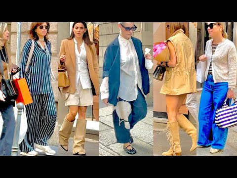 SUMMER 2025 OUTFITS ☀️ITALIAN STREET FASHION 🌸MILAN SHOPPING SUMMER 2025 #vanityfair