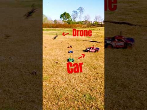 Drone vs Car TUG OF WARπππ
