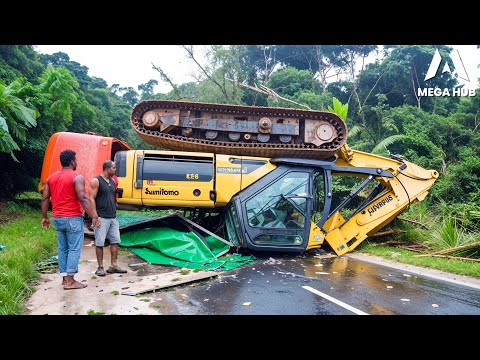 Dangerous Idiots Fastest Truck & Heavy Equipment Fails | Extreme Oversized Truck Transport #23