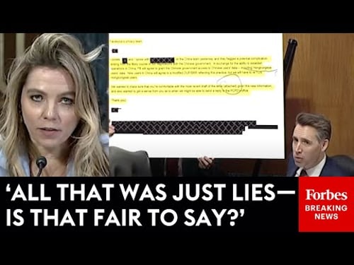 Josh Hawley Brings The Receipts When Questioning Facebook Whistleblower About 'Censorship Tools'