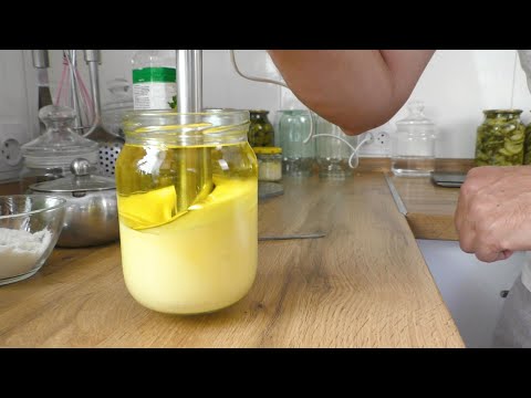 Homemade mayonnaise in one take for you! Make it at home!