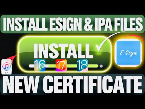 NEW CERTIFICATE! Install ESign on iOS & Install IPA Files on iPhone & iPad (No PC, iOS 16/17/18.3)