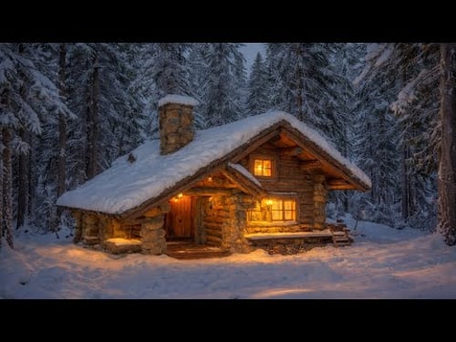 I Spend 2 Years to HAND BUILD my Dream OFF GRID LOG CABIN For My Family and With Dog.
