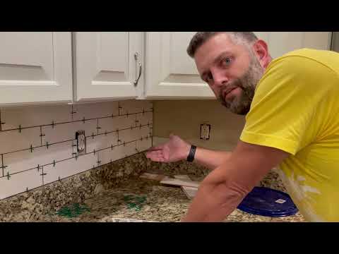Installing Subway Tile as Kitchen Backsplash