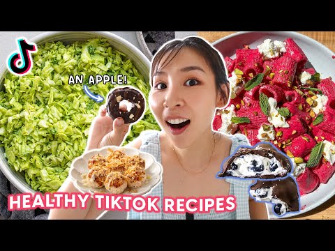 I Tried Viral Healthy TikTok Recipes 🥗 *actually impressed*