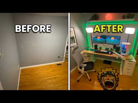 Transforming My EMPTY Room Into My Dream Setup Room!