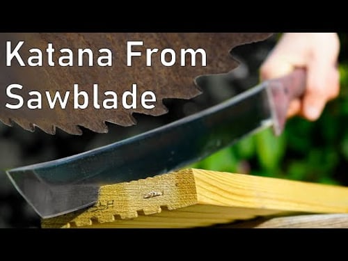 Making a Katana from a Circular Saw-blade