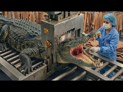 Inside the Crocodile Factory – (Full Process) How Luxury Bags Are Made