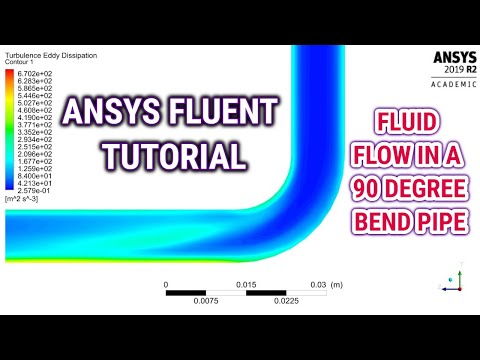 ANSYS Fluent Tutorial : Fluid Flow In a 90 degree Bend Pipe | ANSYS 2019 R2 Tutorial