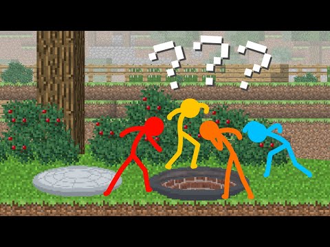 Stickman Underground! Animation vs Minecraft Ep1