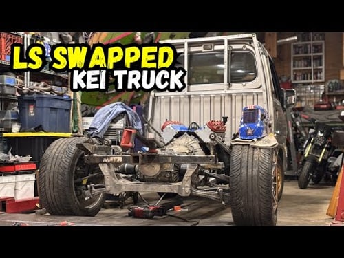 Building a Twin Turbo LS Swapped Kei Truck | @Haltech Rebel LS
