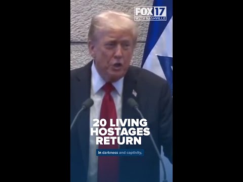 'It is glorious': Trump speaks to Israeli parliament following the release of 20 living hostages