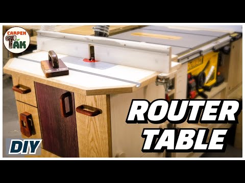 ⚡DIY - Awesome Router Table Full Build (Part 1) / Combine with Table Saw / Woodworking