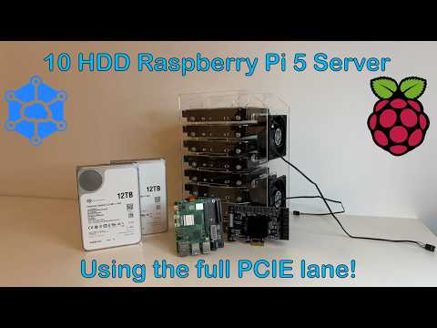 Building a 10 HDD Low-Power Server with Raspberry Pi 5 and Geekworm X1010
