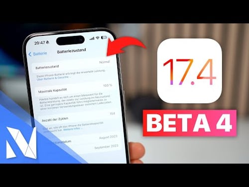 iOS 17.4 Beta 4 - Was ist neu? (Batterie-Einstellungen, CarPlay & mehr!) | Nils-Hendrik Welk