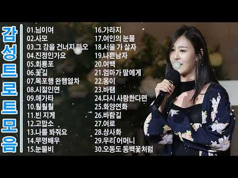 인생 트로트 모음 💞 님이여 , 사모 , 그 강을 건너지 마오 , 진정인가요 , 회룡포 , 꽃길 , 목포행 완행열차 , 시절인연 , 애가타 , 훨훨훨 , 빈 지게