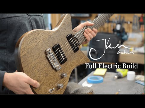 Full Electric Guitar Build - Reclaimed Material - ASMR - JKM Guitars