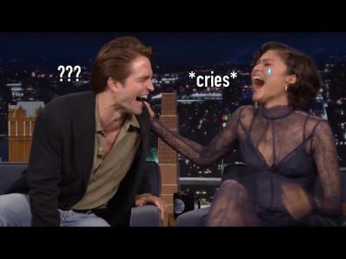 Zendaya & Robert Pattinson being besties for 10 minutes straight