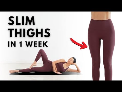 Get Rid of Thigh Fat in 1 Week - 20 Min Slim Thighs Workout (Floor Only)