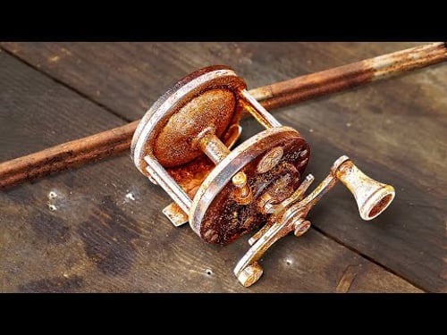 Rusted Vintage Fishing Reel - Awesome Restoration